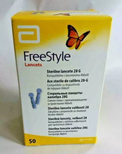 SALE!!!!!!    Freestyle Optium Box of 50 Lancets - From pharmacy !!!