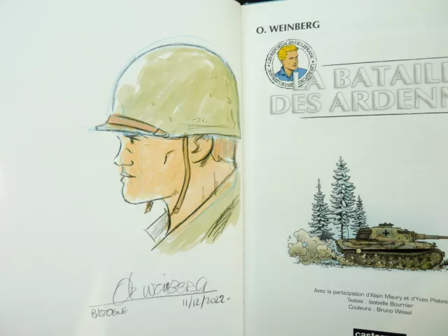 WEINBERG O. Lefranc La Bataille des Ardennes + dédicace f10