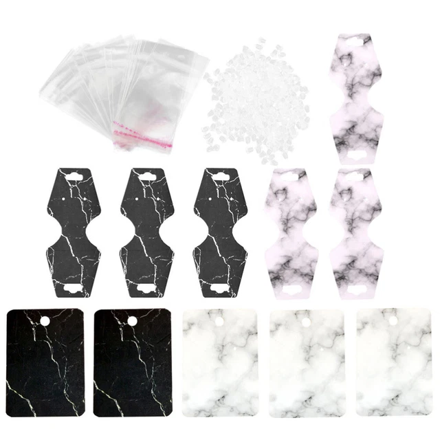 Oupados Lot De 100 Cartes Affichage Collier Papier Kraft Marron - Support Bijoux