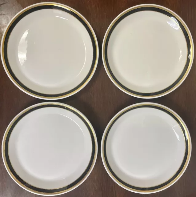 STERLING CHINA Set of Four (4) MEDALLION 6 1/4" Bread Dessert Plates P3