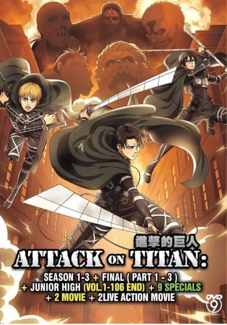 ATTACK ON TITAN AoT Complete Collection Edition Boxset Anime DVD English Dub 45.89 PicClick