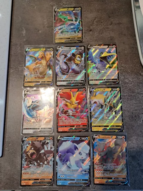 Lot De 10 Cartes Pokemon V Sorties De Booster
