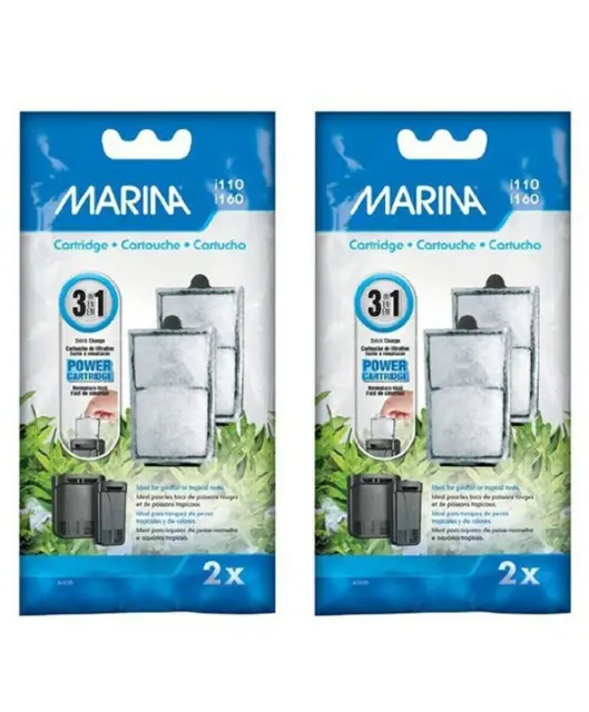 New! 2 Pack (4 filters) 3 in 1 Marina i110 / i160 Filter Cartridges - FREE SHIP!