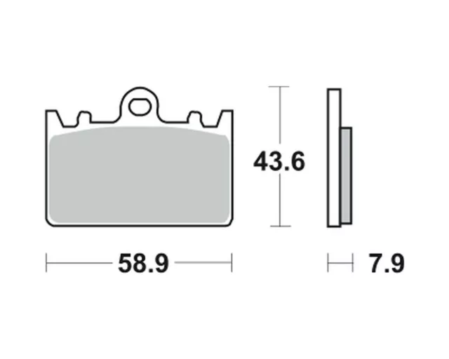 plaquettes de frein TRW MCB 643