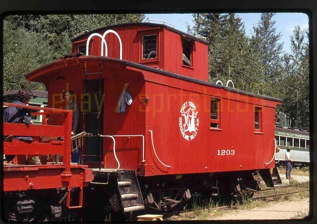 1972 Puget Sound & Snoqualmie Valley Caboose #1203 - Vintage Railroad Slide