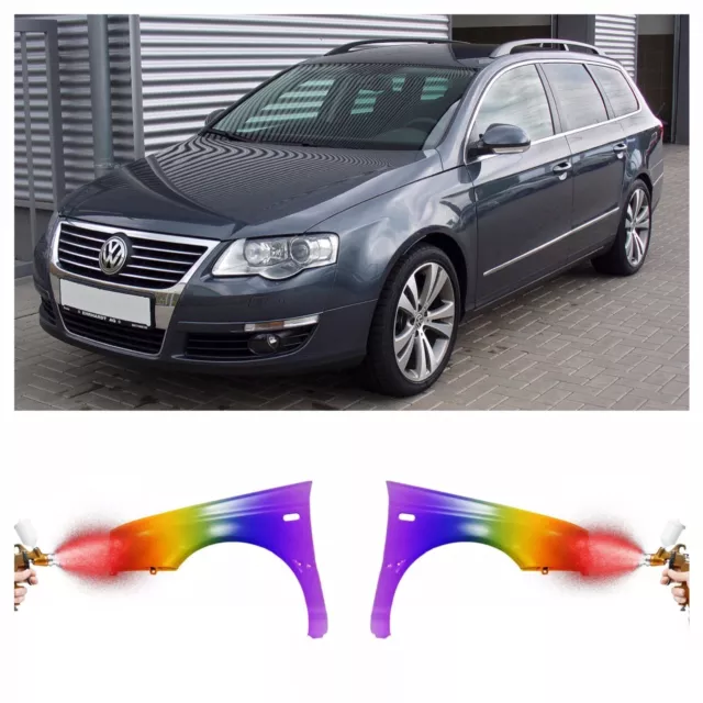 Vw Passat 3C B6 2005-10 Kotflügel Verzinkt Rechts Od. Links Lackiert Wunschfarbe