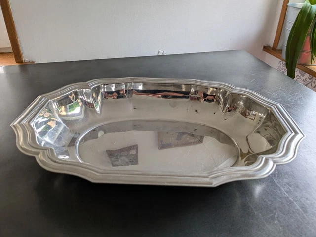 Plat De Service Rond En Inox Jean Couzon – Élégant Et Argenté