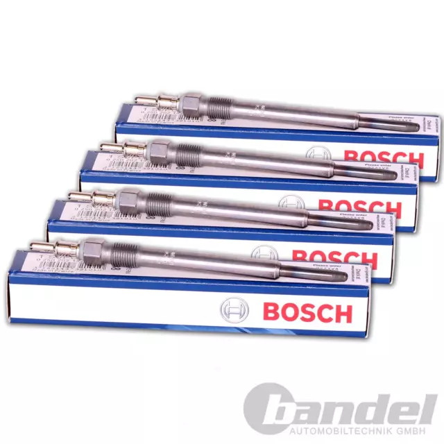 4x BOSCH GLÜHKERZEN DURATERM passend für TOYOTA AVENSIS AURIS COROLLA 2.0 / 2.4