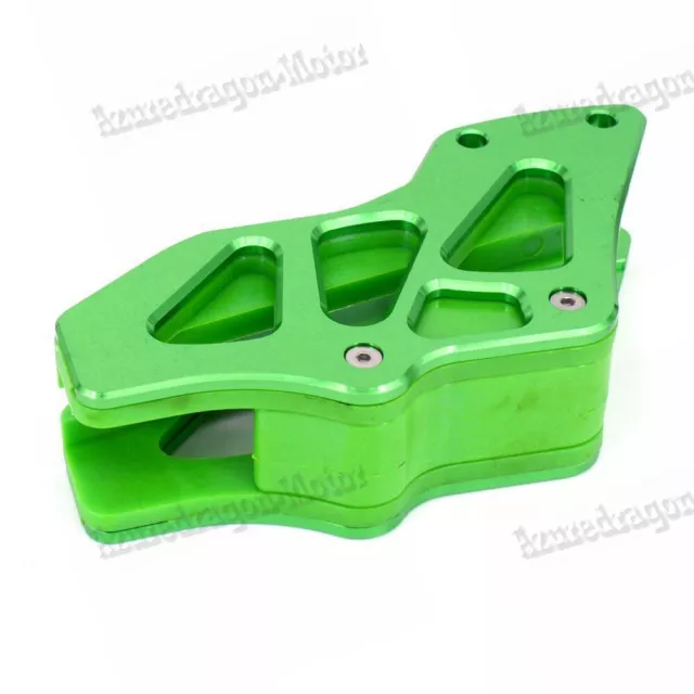 Billet Rear Chain Guide Guard Green Fit For Kawasaki KX250F 450F 09-2016 KXF250