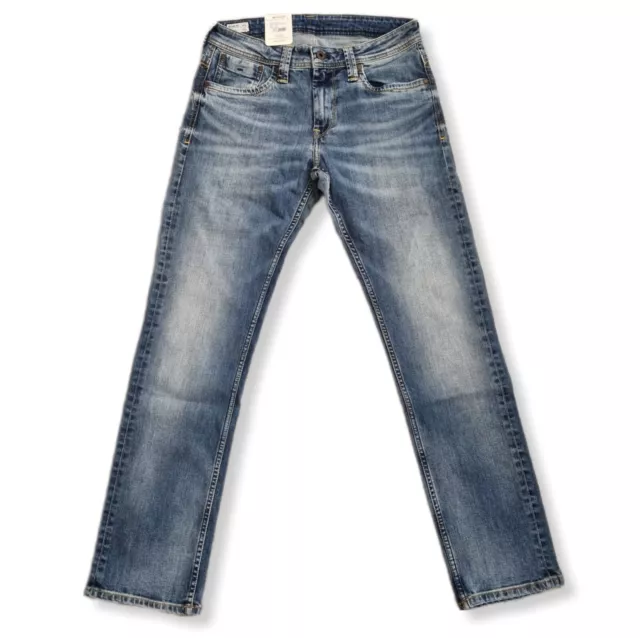 pepe jeans uomo cash regular fit blu vita normale W29 L32 pantaloni jeans uomo