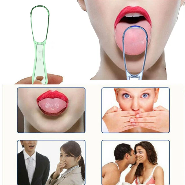 1 pieza Rasguños de lengua fácil de usar Seguro Oral Health Pincel limpio Dü
