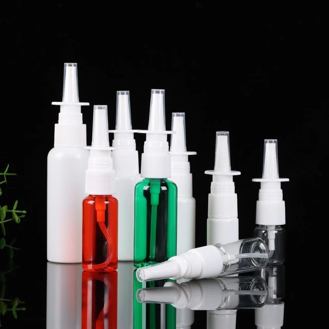 PUMP EMPTY NASAL Sprayer Nose Dropper Bottles Spray Bottle Refillable ...