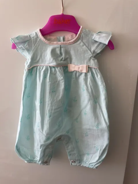 Ted Baker Baby Girls Beautiful Romper In Size Tiny Baby Used But In Great Cond