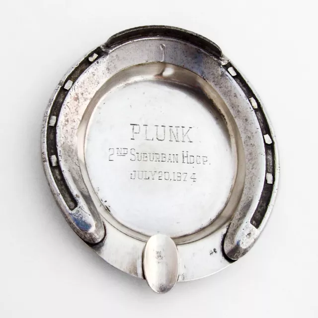 Arts And Crafts Horseshoe Ashtray Trophy Allan Adler Sterling Silver