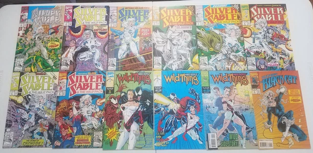 BLOW OUT SALE Marvel comics Silver Sable and the Wild pack Wild Thing Spiderman