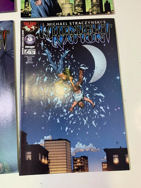 Lot Of 4 Midnight Nation Image Top Cow Comic Books # 7 8 9 10 2