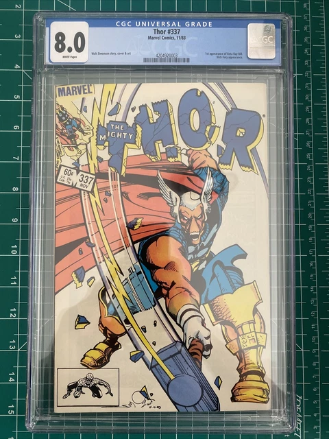 Mighty Thor #337   Marvel Comic 1983   1st App of Beta Ray Bill   CGC 8.0