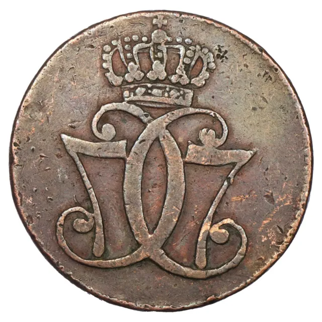 Danemark - 1 skilling 1771 - Christian VII - cuivre - KM.616 - pièce de monnaie