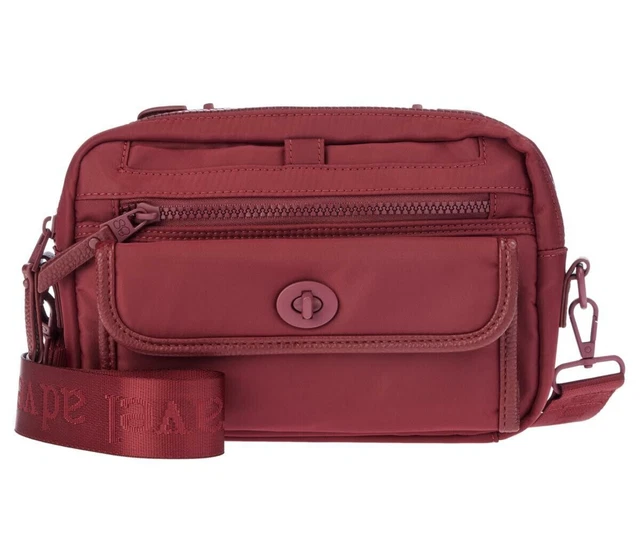 Samantha Brown Essential Crossbody Belt Bag Fanny Pack Organizer Burgundy NWT