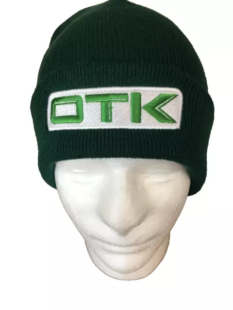 OTK Kart Beanie Hat GREEN Embroidered Beanie Brand New Kart Parts UK