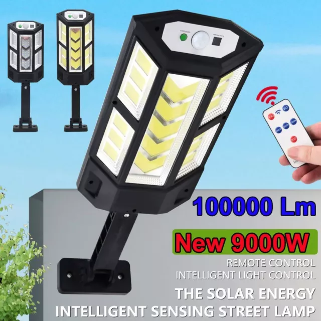 2023 New LED Solar Street Light Commercial Outdoor Dusk To Dawn Road Wall Lamp