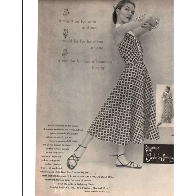 Vintage advertising print ad FASHION Formfit Dress-sized Girdle Undercover  dress