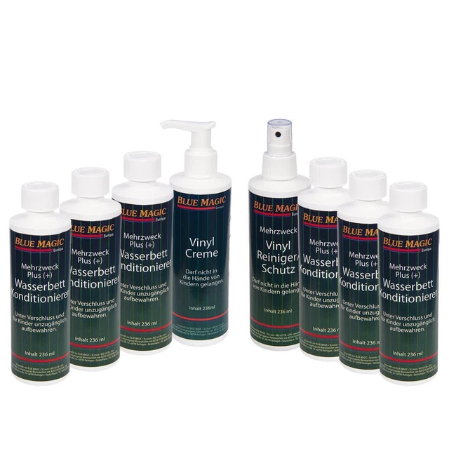 Blue Magic set cura annuale letti ad acqua 6 x balsamo + detergente vinile + crema