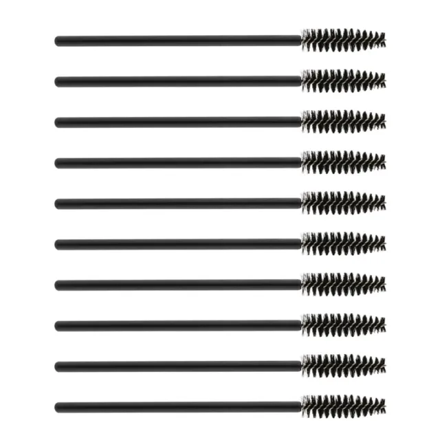 100 piezas de cepillos de varitas de pestañas aplicador desechable para mujeres cerdas de nailon