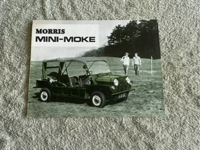 Vintage 1967 Morris Mini Moke Motor Auto Ausklappbare Broschüre