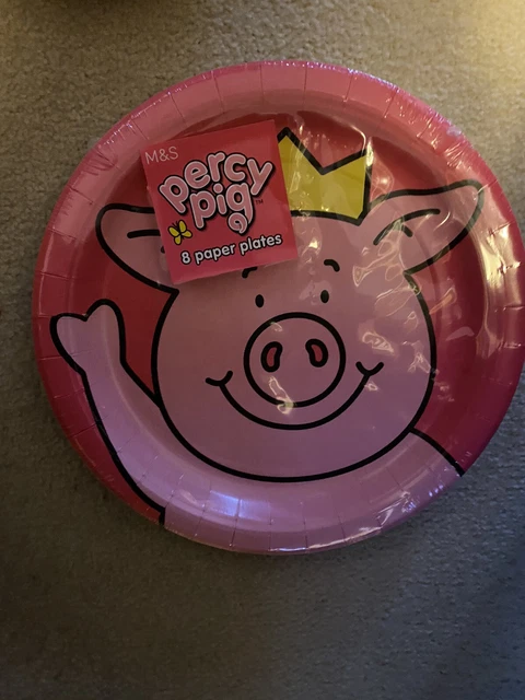 Percy pig fiesta cuencos de papel x 8 NUEVOS