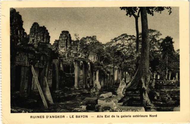 CPA AK CAMBODIA Ruins of ANGKOR The BAYON East Wing of the Extr. (301118)