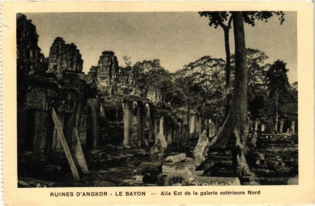 CPA AK CAMBODIA Ruins of ANGKOR The BAYON East Wing of the Extr. (301118)