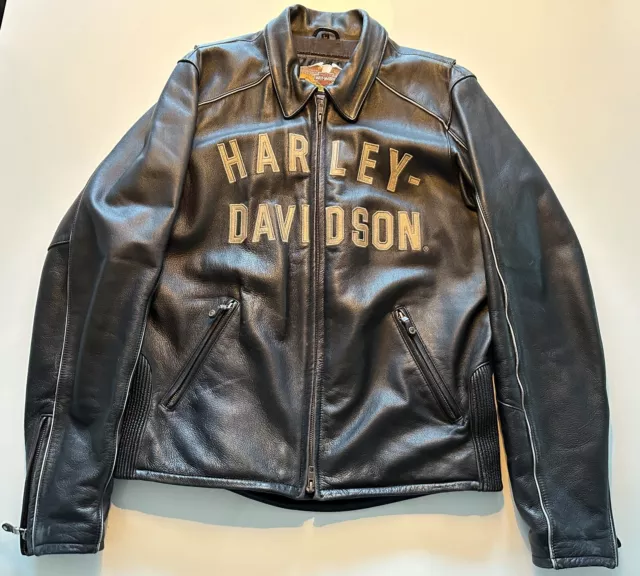 ORIGINAL Harley Davidson 100th Anniversary  Herren Lederjacke Größe L