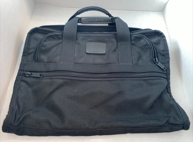 TUMI Alpha Slim Black Portfolio Laptop Case Briefcase Ballistic Nylon 207D3