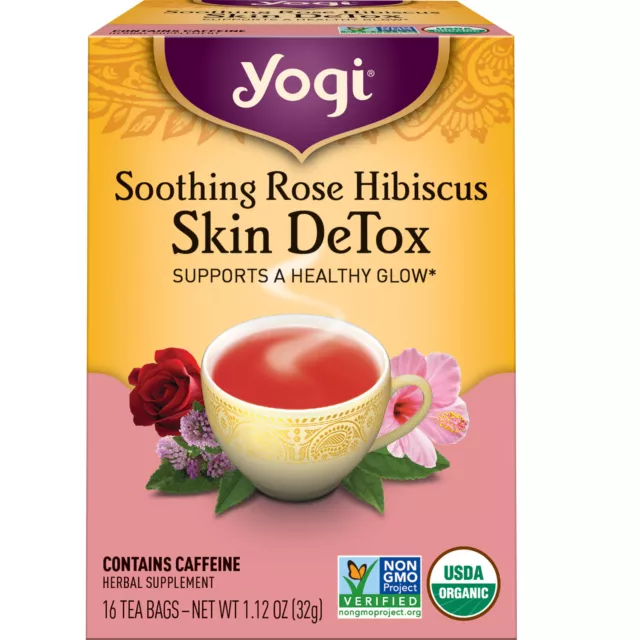 Yogi Tea - Soothing Rose Hibiscus Skin DeTox (6 Pack) - 96 Tea Bags