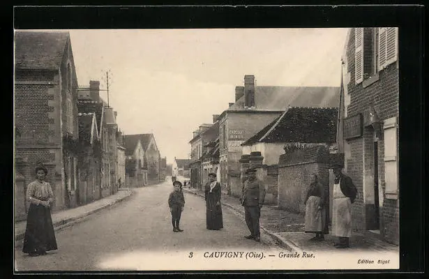 CPA Cauvigny, Grande Rue