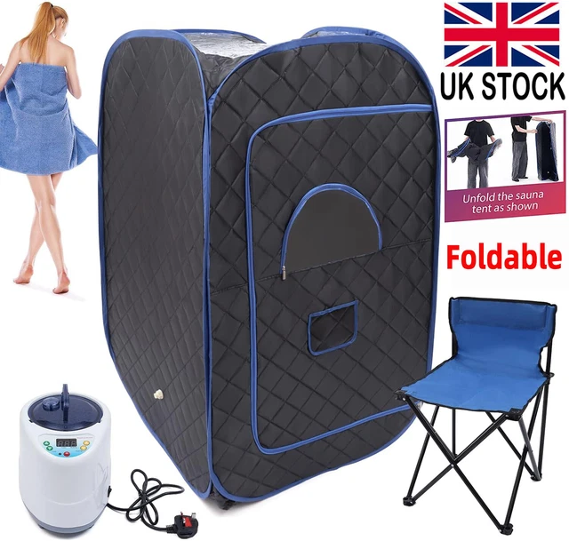 Portable Steam Sauna Spa Room Full Body Slimming Detox Therapy Tent Indoor Chair