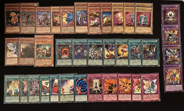 YUGIOH CHAZZ PRINCETON Deck - Armed Dragon LV 3/5/7 - Ojama - 46 Cards!  TRACKED $67.99 - PicClick