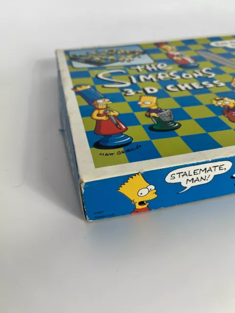 The Simpsons 3D Chess Set Vintage 1991 Character Game Bart Homer Family Game 2