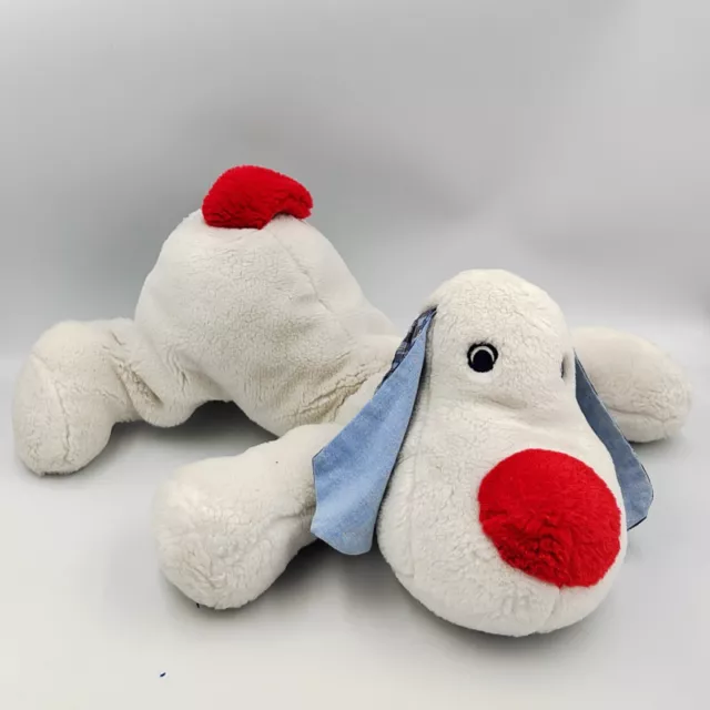 GRAND DOUDOU CHIEN blanc rouge carreaux bleu JACADI 45 cm 12631 EUR 29 90 PicClick FR