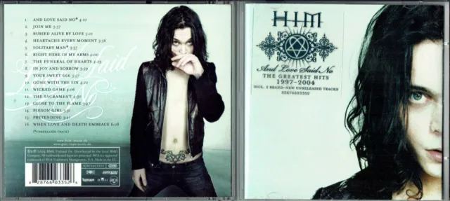 CD - HIM - " And Love Said No " - Greatest Hits 1997 - 2004 + 2 Bonus Tracks
