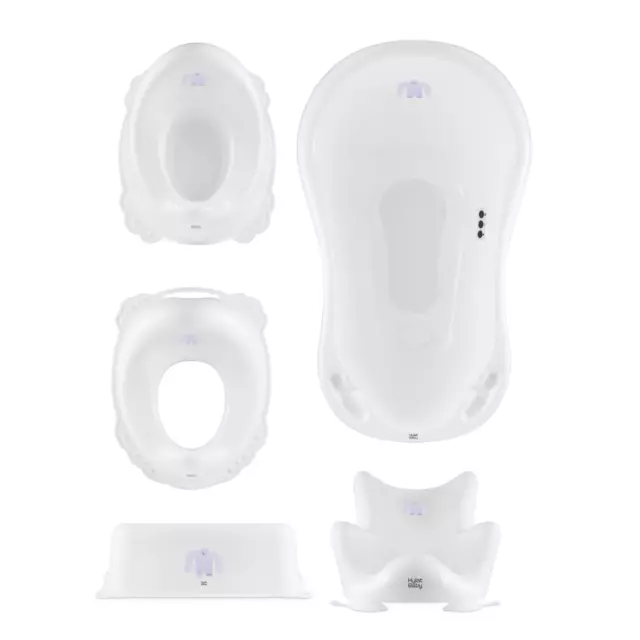 Hylat Baby Badewanne Set für Neugeborene und Babys, stabil und bequem Motiv Yeti