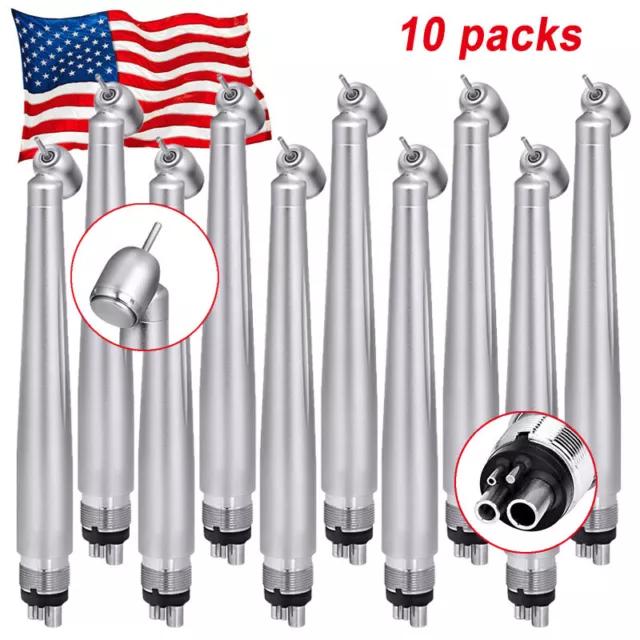 1-10*NSK Style Turbina Dental 45 Degree Surgical High Speed Handpiece 4 Holes