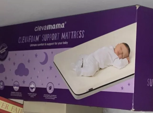 Half price Clevamama ClevaFoam support Mattress 120x60cm Cot memory foam new