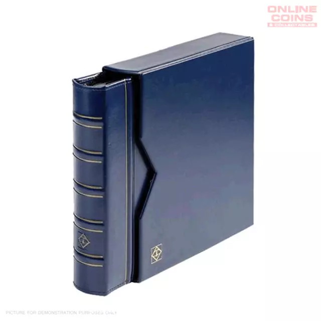 Lighthouse - Classic Numis Coin Album With Slipcase and 5 Assorted Pages - BLUE