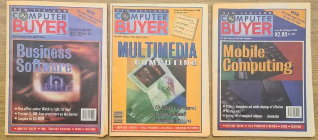 3x New Zealand Computer Buyer Magazine (From 1996 / 1997)
