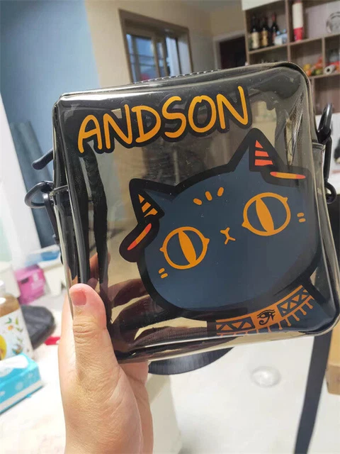 Lady Girl Woman Andson Cat Cute Transparent Purse Shoulder Messenger Hand Bag 11