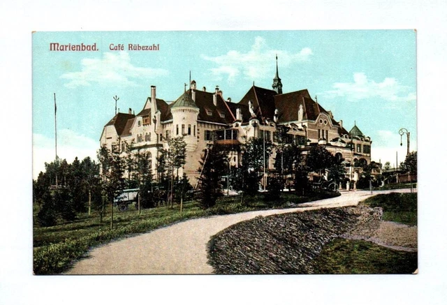 Ak Marienbad Caffè Rübezahl Marianske Franzensbad Repubblica Ceca