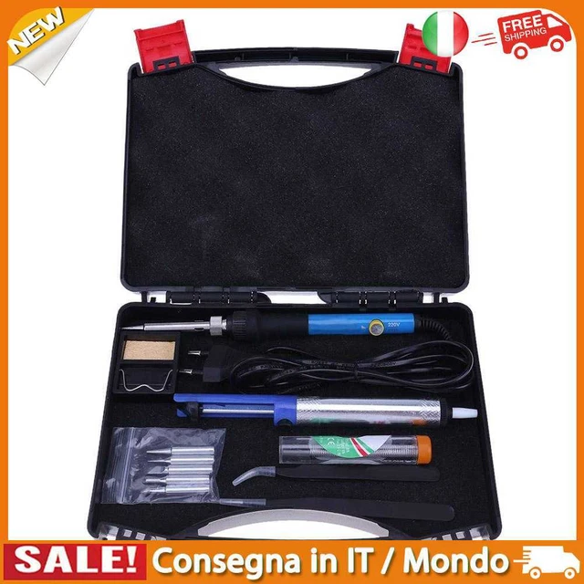 IT EU 220V 60W Temperature Adjustable Electric Soldering Pen Tool Kit