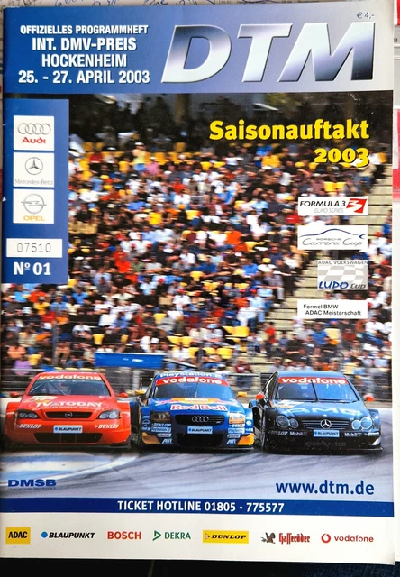 POSTER PLAKAT INT. Adac Preis Hockenheim Dtm Finale 3. - 5. Oktober 2003 60X42Cm EUR 25,00 - DE